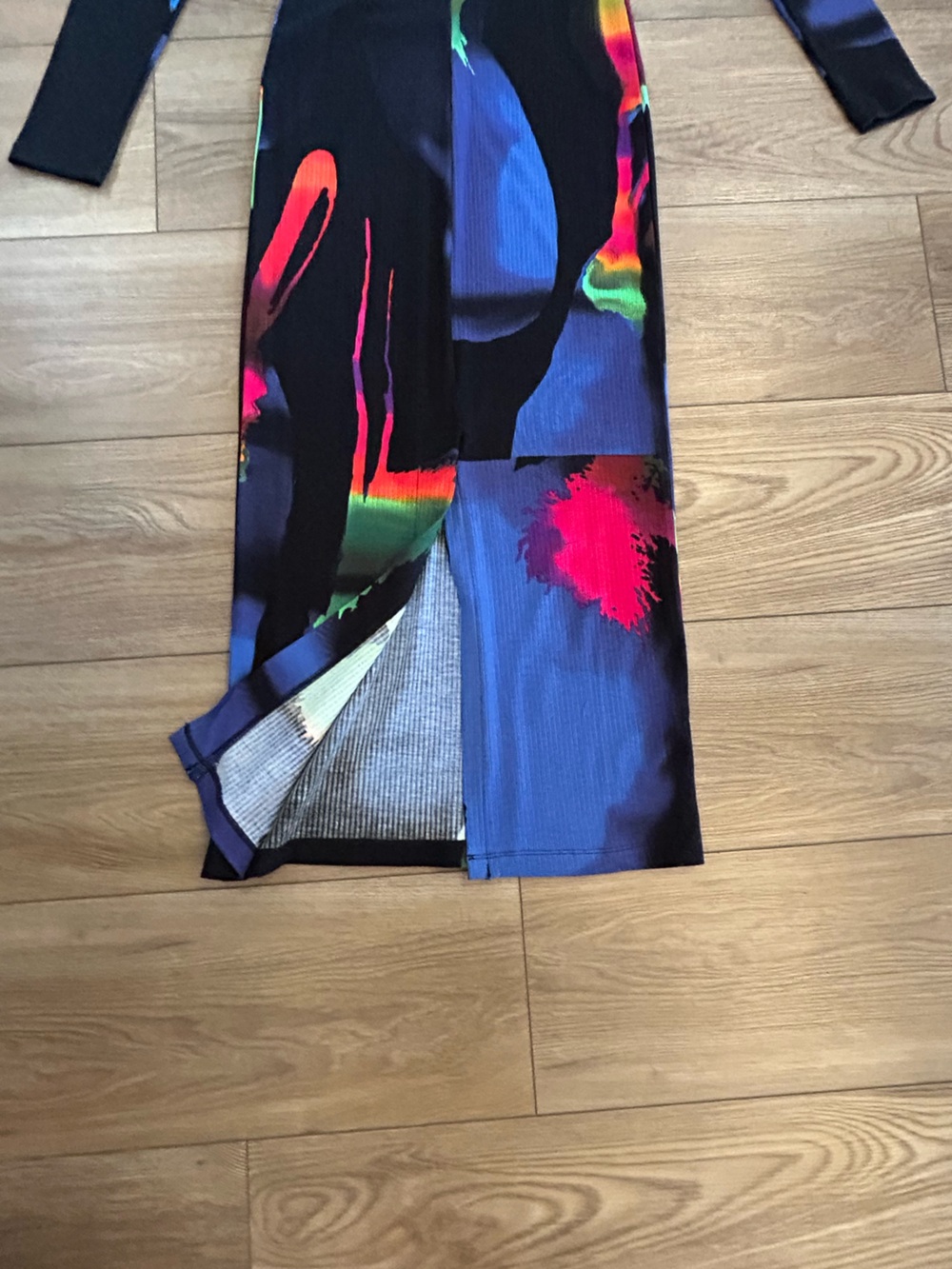 Desigual M Christian Lacroix Abstract Bodycon Midi Dress XS 47” - Picture 9 of 9